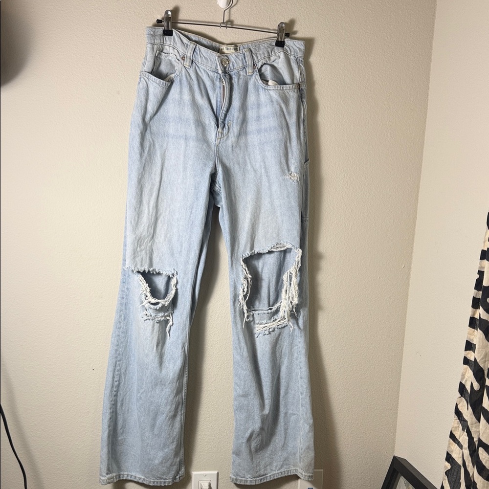 We The Free Distressed Women's Jeans - Classic High-Rise Free People Size 30